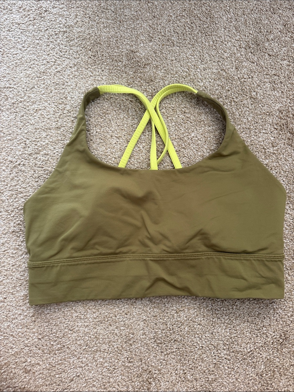 Lululemon Energy Longline Green Bra 12